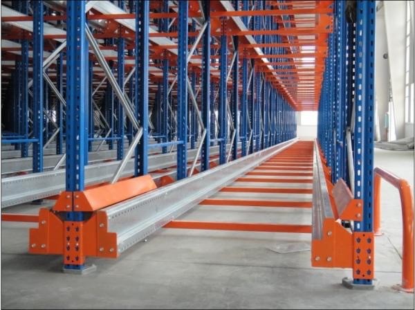 Warehouse Heavy Duty Drive In Pallet Racking System Powder Coating / Galvanized
