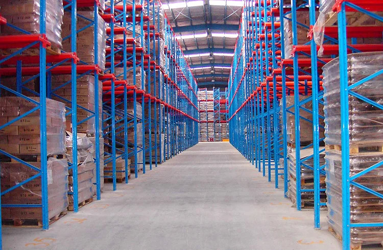 2-6 Levels Drive In Pallet Racking Heavy Duty Customized Size