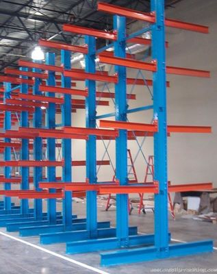 Estantes de almacenamiento de voladizo de doble cara personalizados para el almacenamiento de tubos de acero